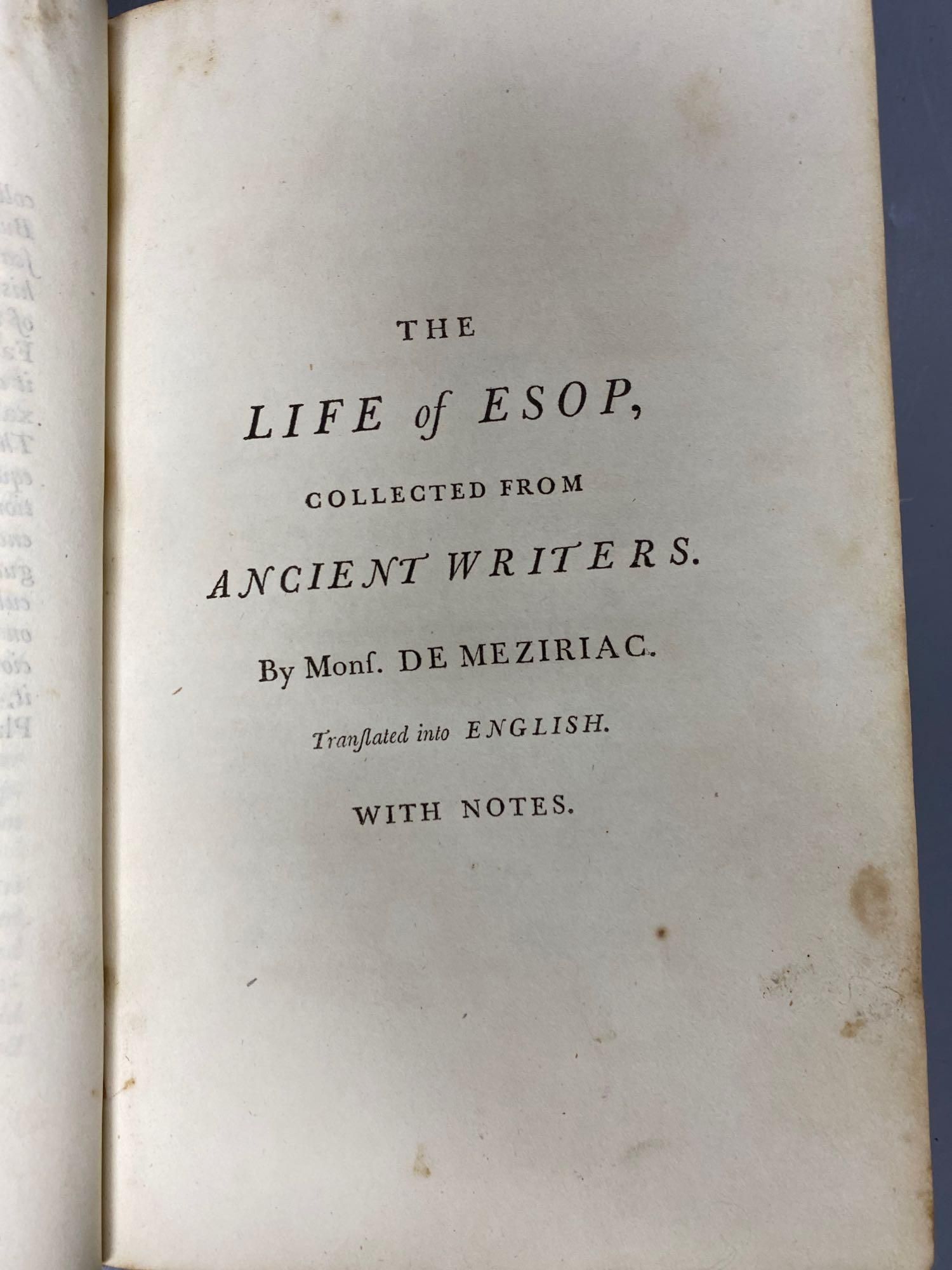 Select Fables of Aesop and Other Fabulists in Three Books, Birmingham, printed by J Baskerville for R & J Dodsley, 1761,